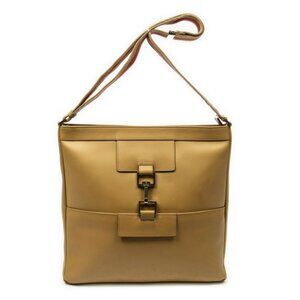 Gucci Web Square Tote Calfskin Leather